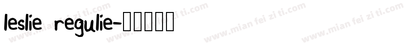 leslie regulie字体转换